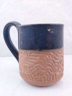 Stoneware Pottery Cup Coffee Mug Handmade Unique Glazed Bathroom Kitchen
